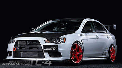 LANCER EVO X tuned by Kansai service<br>Racing Candy Red & Ring
