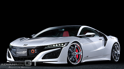 NSX tuned by Kansai Service　MACHINING & RACING HYPER BLACK