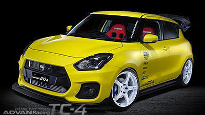 SWIFT Sports tuned by HKS <br> RACING WHITE METALLIC & RING