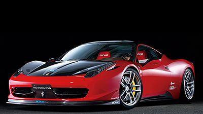 Ferrari 458 Itaria tuned by Kansai service  PLATINUM BLACK COMBI