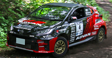 全日本ラリー選手権 第7戦 ADVAN Racing RZ-F2 装着のADVAN KTMS GRヤリス トラブルで無念のリタイア