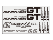 ADVAN Racing GT ブラック/ホワイト